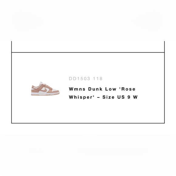 Nike dunk low in rose whisper - Picture 6 of 6